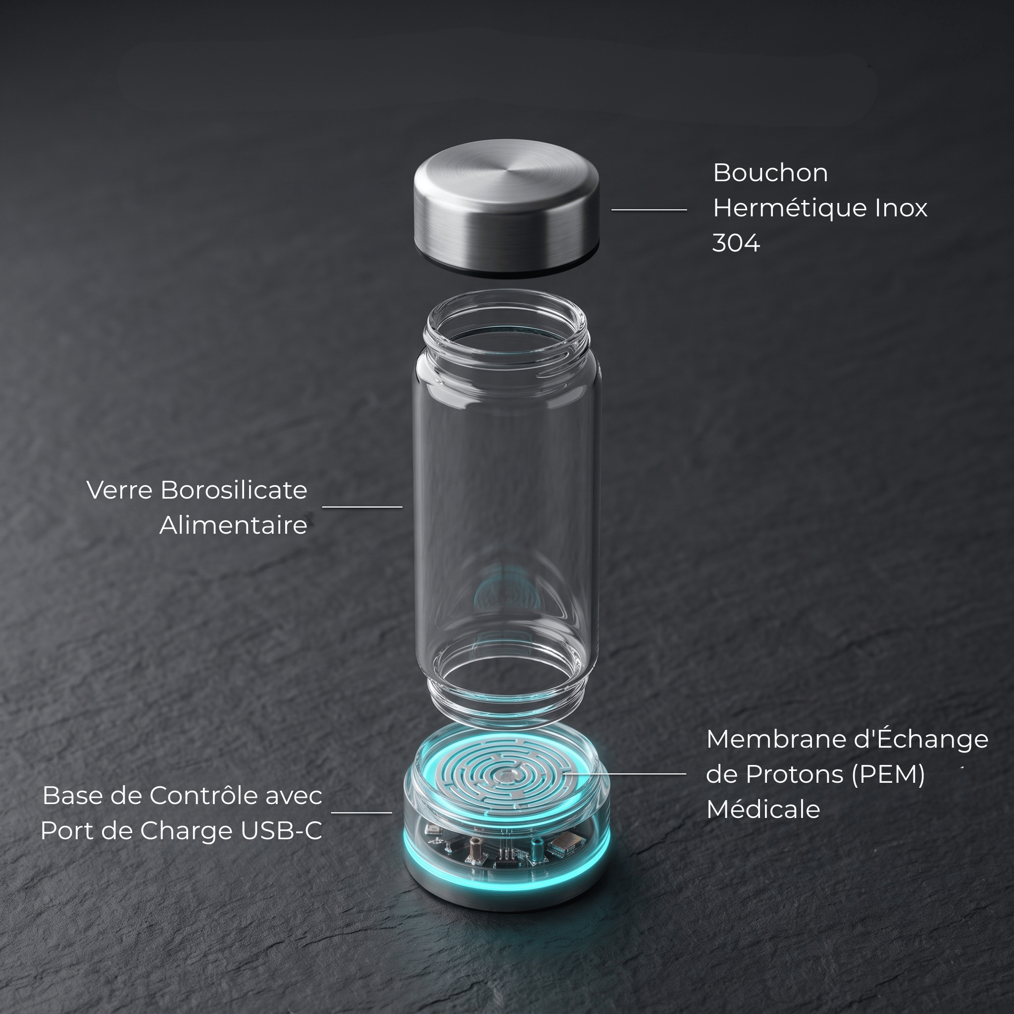 Bouteille à Hydrogène — Révélez Votre Énergie